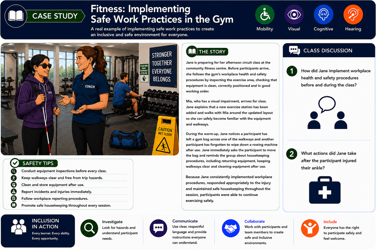 Case Study – Implement safe work practices – Sport Stars
